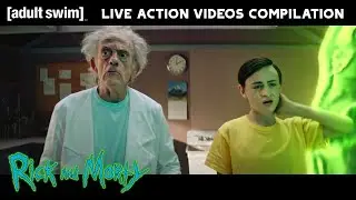 RICK AND MORTY - All Live Action Videos Compilation HD - Christopher Lloyd & Jaeden Martell