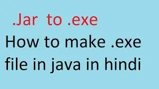 How to make  .exe File in Java Netbeans in Hindi