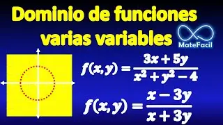 Dominio de función de dos variables
