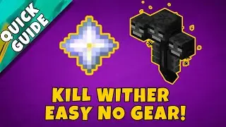 Minecraft how to kill Wither Safe Fast and Easy