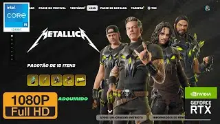 Show do Metallica dentro do Fortnite #fortnite #metallica
