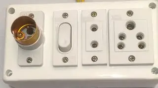 1five pin socket 1two pin socket 1switch 1holder ka connection karna shikhe By PS electronics