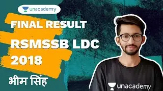 RSMSSB LDC 2018 Final Result | Final Cut Off | Bheem Singh