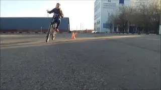 Катание с папой на велосипеде "Клип".