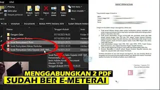 Merging 2 PDF Documents with Existing E-Stamps for 2024 CPNS and PPPK Requirements