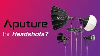 Aputure lights for headshots // Constant light photography
