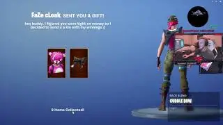 Tfue reacts to getting 4 gifted skins from Tim and FaZe Cloak
