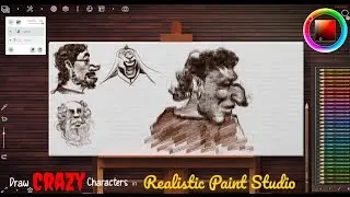 Character Design in Realistic Paint Studio🎨 || 01 ||