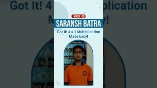 Can Saransh Do 4 x 1? 🧮 #abacus #amazing #shorts #ytshorts #trending #viral