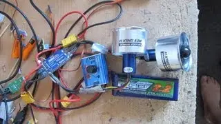 Testing  2 X Hobbyking 50mm Alloy EDF V2 4200kv Thrust 850 grams @ 36 Amps