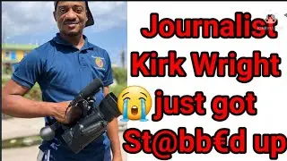 Journalist Kirk Wright just got St@bb€d up in his home.