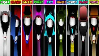 Phase 4 But Everyone Is Gray Vs BF Vs Caleb Vs Pinki Vs Sky Vs Owakcx Vs Funbot Vs Black Vs Tunner