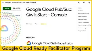 Qwiklabs - Google Cloud Pub/Sub: Qwik Start - Console [GSP096] | Google Cloud  