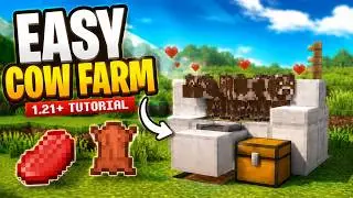 Stop Running Out of Food! Simple 1.21 Cow Farm Guide