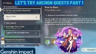 archon quests | archon quest genshin impact | dust to dust 