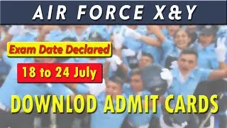 Airforce XY Group Admit Card 2021 | Airforce Exam Date and City 2021 Air Force XY Exam Center