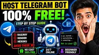 How to Host Telegram Bot Completely FREE🔥 | 24/7 Online Bot Hosting Guide (Step by Step)