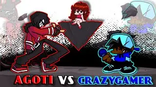 Friday night funkin' crazygamer VS AGOTI!? (VS AGOTI Full Week!) (custom dialogue)