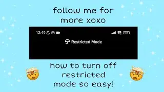 how to turn off restricted mode ✨#tutorial #tiktok #explore