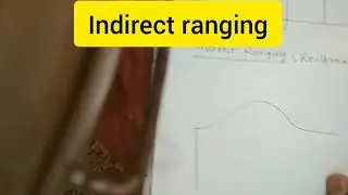 Indirect ranging surveying or reciprocal ranging