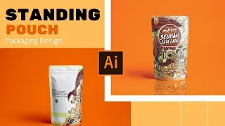 Cara Membuat Desain Kemasan STANDING POUCH di Adobe Illustrator | #09