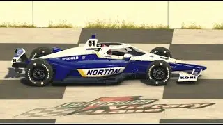 iRacing IndyARC Series Inaugural Race - Gary's First iRacing Win! - Legacy Michigan 120
