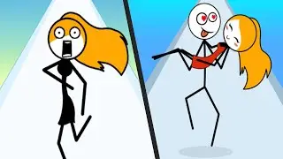 RUN FOR LIFE vs RUN NOW - New Levels UPDATED Satisfying Double Gameplay STICKMAN Game Android ios