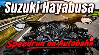 Suzuki Hayabusa 2022 Raw Exhaust Sound Akrapovic Acceleration and Highspeed at Stormy Weather
