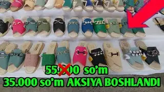 35.000 so'mdan ayollar ayoq kiyimlari Aksiya boshlandi