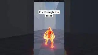 Fly through the skies as Human Torch! #humantorch #gamedev #marvel #fantastic4 #unrealengine