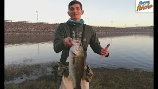 PESCA de LOBINA con MI HERMANO - PESCA DE ORILLA Ep. 10