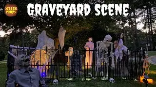 Halloween Graveyard Scene