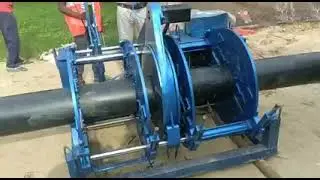 Hdpe pipe jointing machine. #hdpe #joint @HdpejointingManish