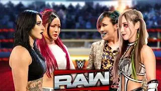 WWE RAW Full Match Rhea Ripley & Iyo Sky vs Asuka & Kairi Sane 15-May-26