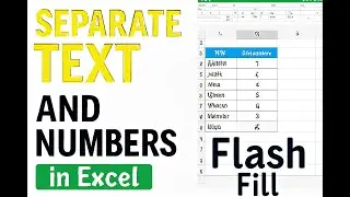 How to Separate Text and Numbers in Excel