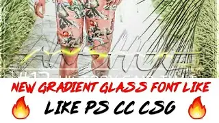 New Glass Font || Creative New Colour Glow Glass Font Like Ps Cc Cs6 in Android || Anshul Editz ||