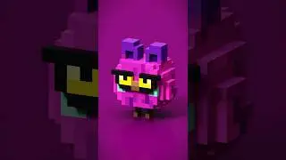 Purple Bird #voxelart #bird