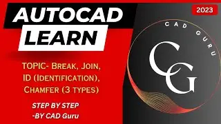 #14 Learn AutoCAD I AutoCAD Basic Tutorial for Beginners | CAD Guru