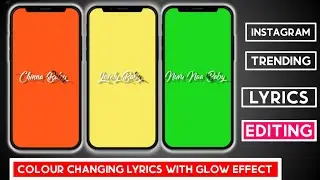Trending Background Colour Change + Trending Text Animation Lyrical Status Editing In Alight Motion⚡