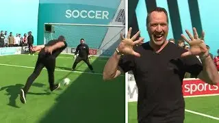 David Seaman & John Bradley | Penalties, volleys, free-kick & crossbar challenge | Soccer AM Pro AM