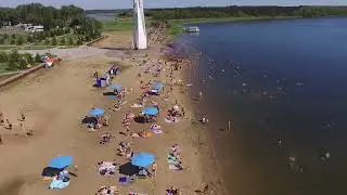 пляж / озеро Пёстрое / Петропавловск / июль 2022