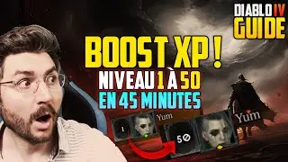 Diablo 4 : BOOST XP POUR VOS REROLLS ! 1 à 50 en 45 minutes !