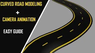 Blender 2.81 curved road modeling/camera animation