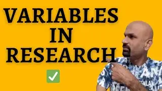 Variables in Research : Concise Explanation #profdrrajasekaran
