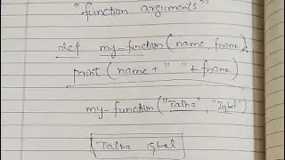 Function arguments | function arguments in python |