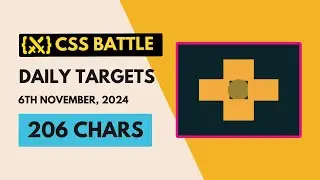 CSS Battle Daily Targets Solution | November 6, 2024 | #html #css #cssbattle