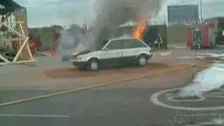 CAFS - car fire extuinguishing demo