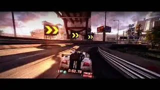 a typical 'Detonator'(Time Trial) event in the videogame SPLIT/SECOND.