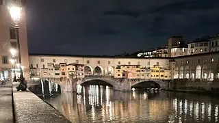Midnight in Florence, Italy 🇮🇹 | Ponte Vecchio | Arno River | 24 April 2024 | Live Travel