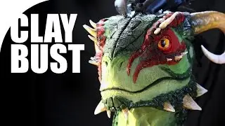 SKYRIM Argonian Sculpture